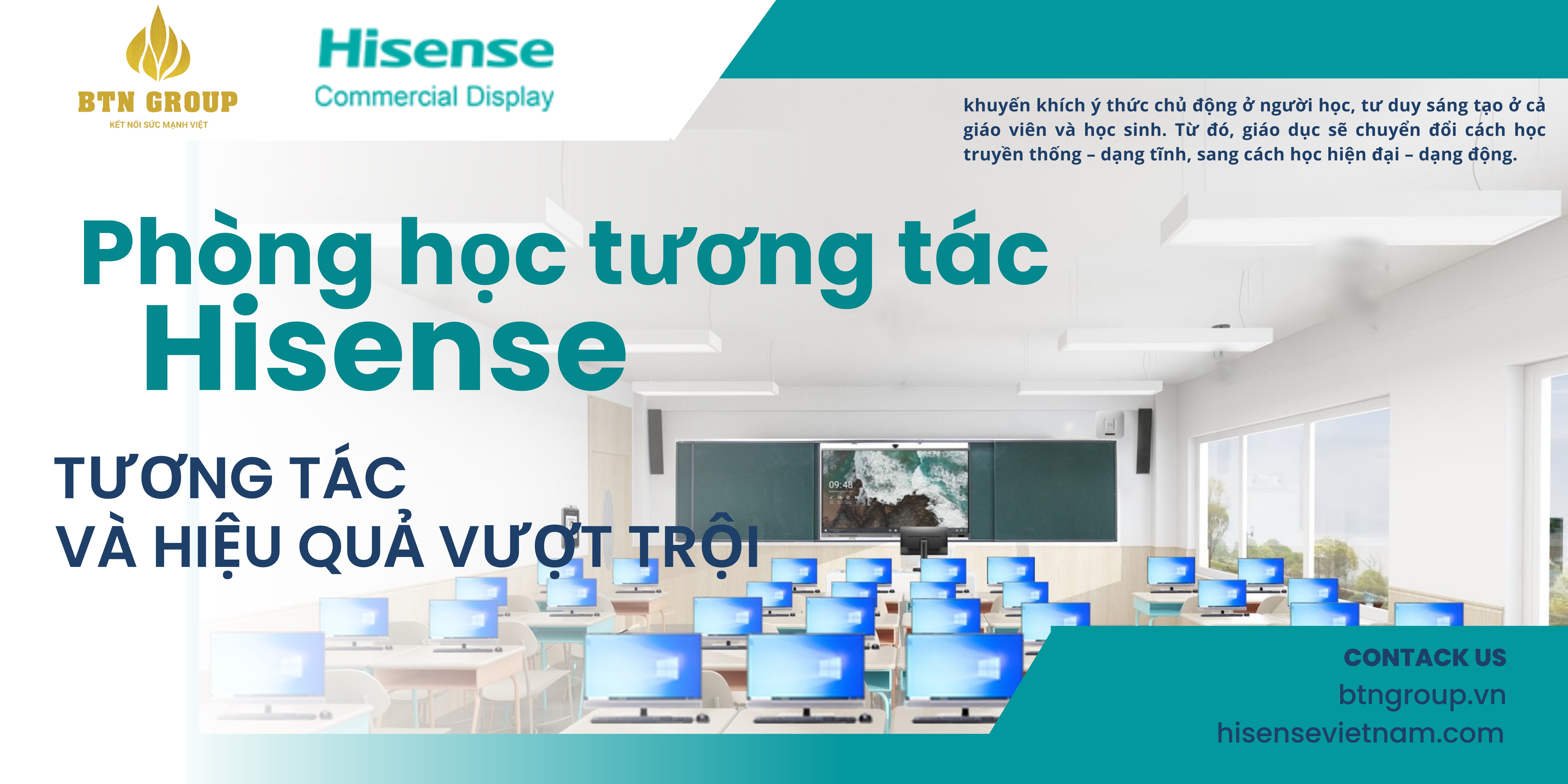 GIẢI PHÁP PHÒNG HỌC TƯƠNG TÁC HISNENSE